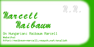 marcell maibaum business card